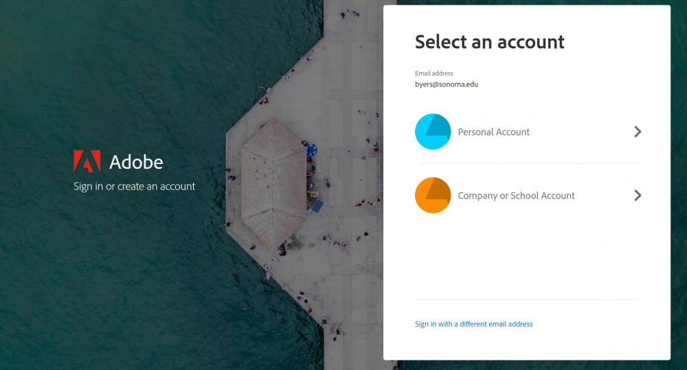 Adobe Sign In Screen School Account