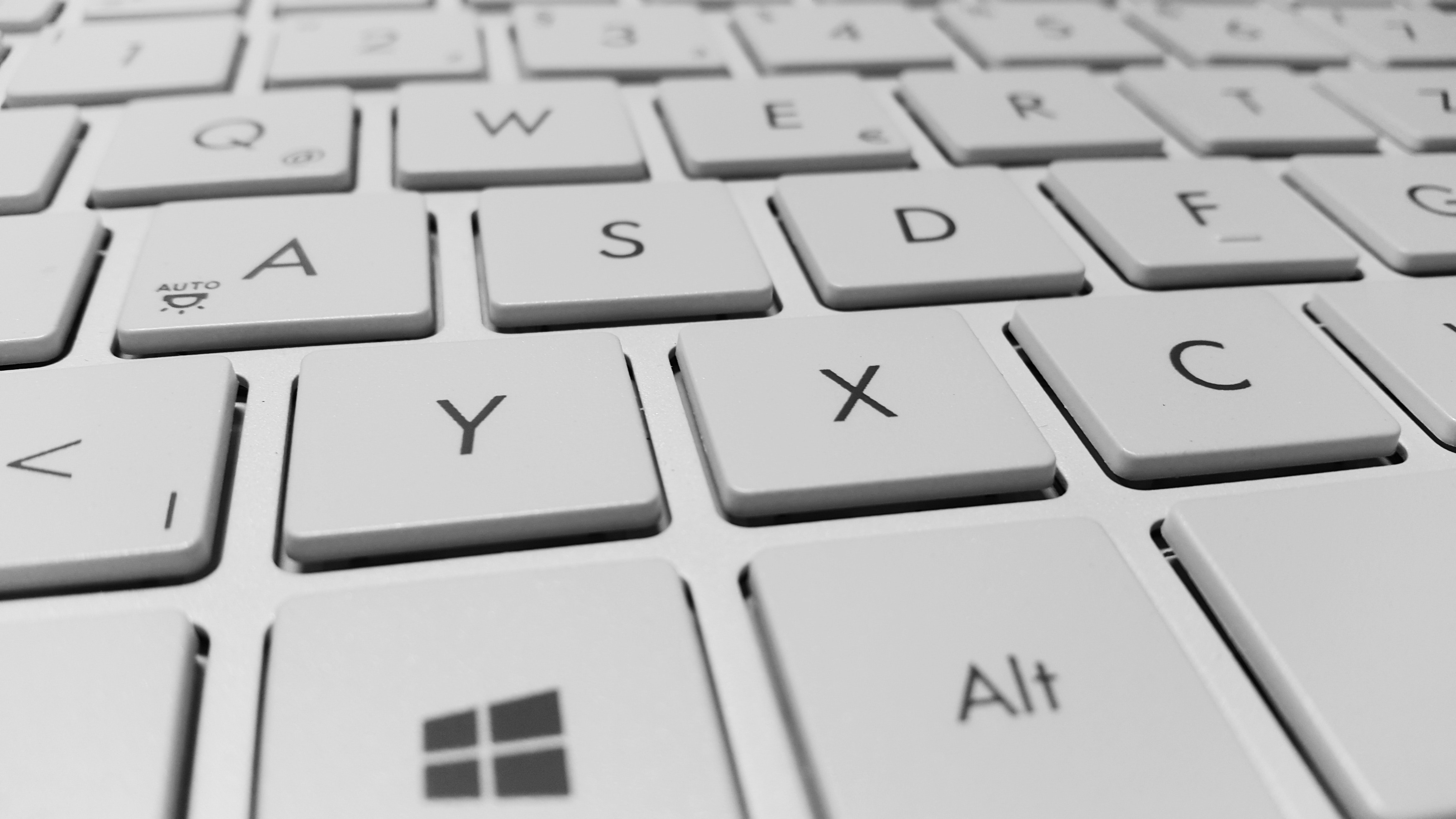 Close up of Windows keyboard - click to zoom