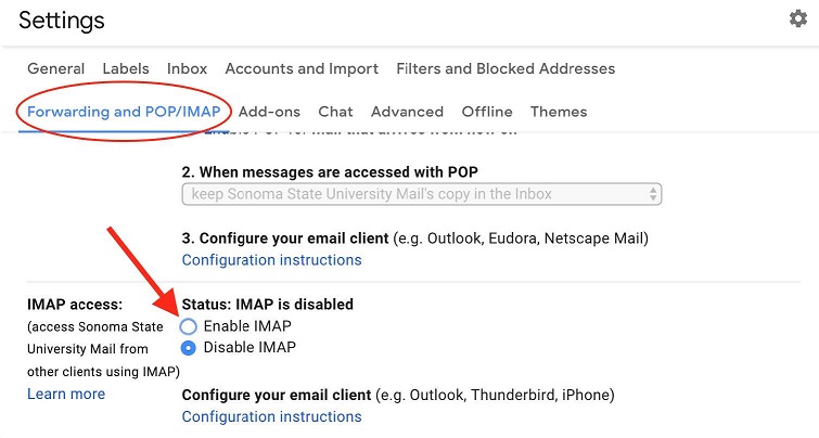 gmail server settings for mac mail