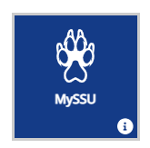 MySSU login tile with pawprint icon
