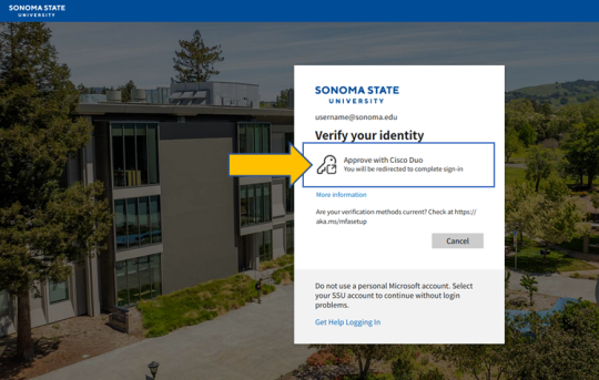 New identity verification screen