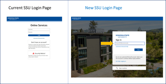 New SSU Login