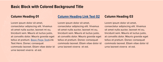 Sample basic block with shaded background content in Drupal 7