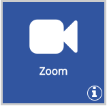 screenshot of Zoom button link in Online Services